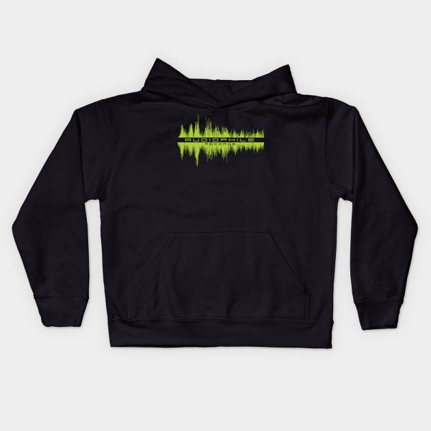 Audiophile Records Kids Hoodie by MindsparkCreative